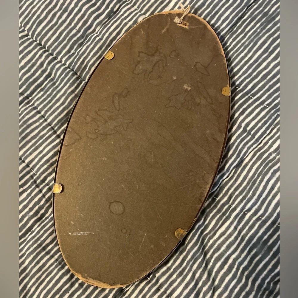 Rare Gold Oval Framed Vintage lithographic religious portrait “purity”